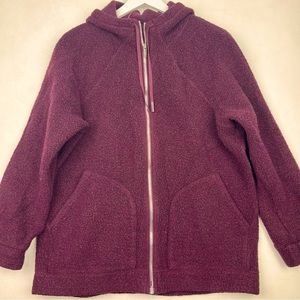 Lululemon So Sherpa Hooded Jacket Garnet